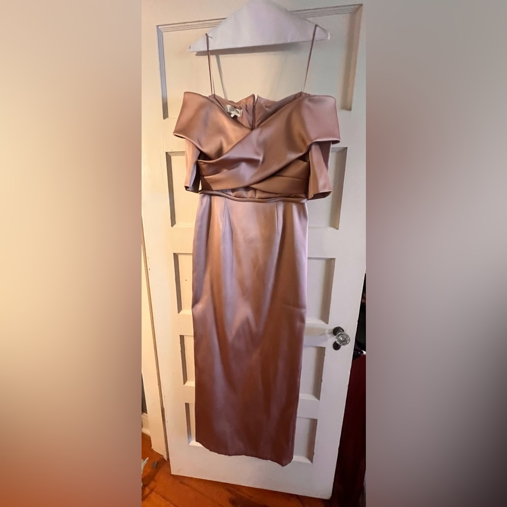 Rickie Freeman Terri Jon Off the Shoulder Gown